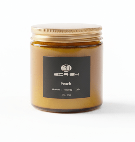 4oz Peach Scented Candle - Anne’s Candle Boutique