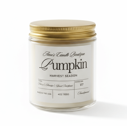 4oz Pumpkin Scented Candle - Anne’s Candle Boutique