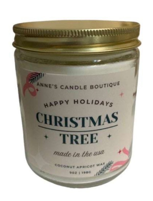 9oz Christmas Tree Scented Candle - Anne’s Candle Boutique