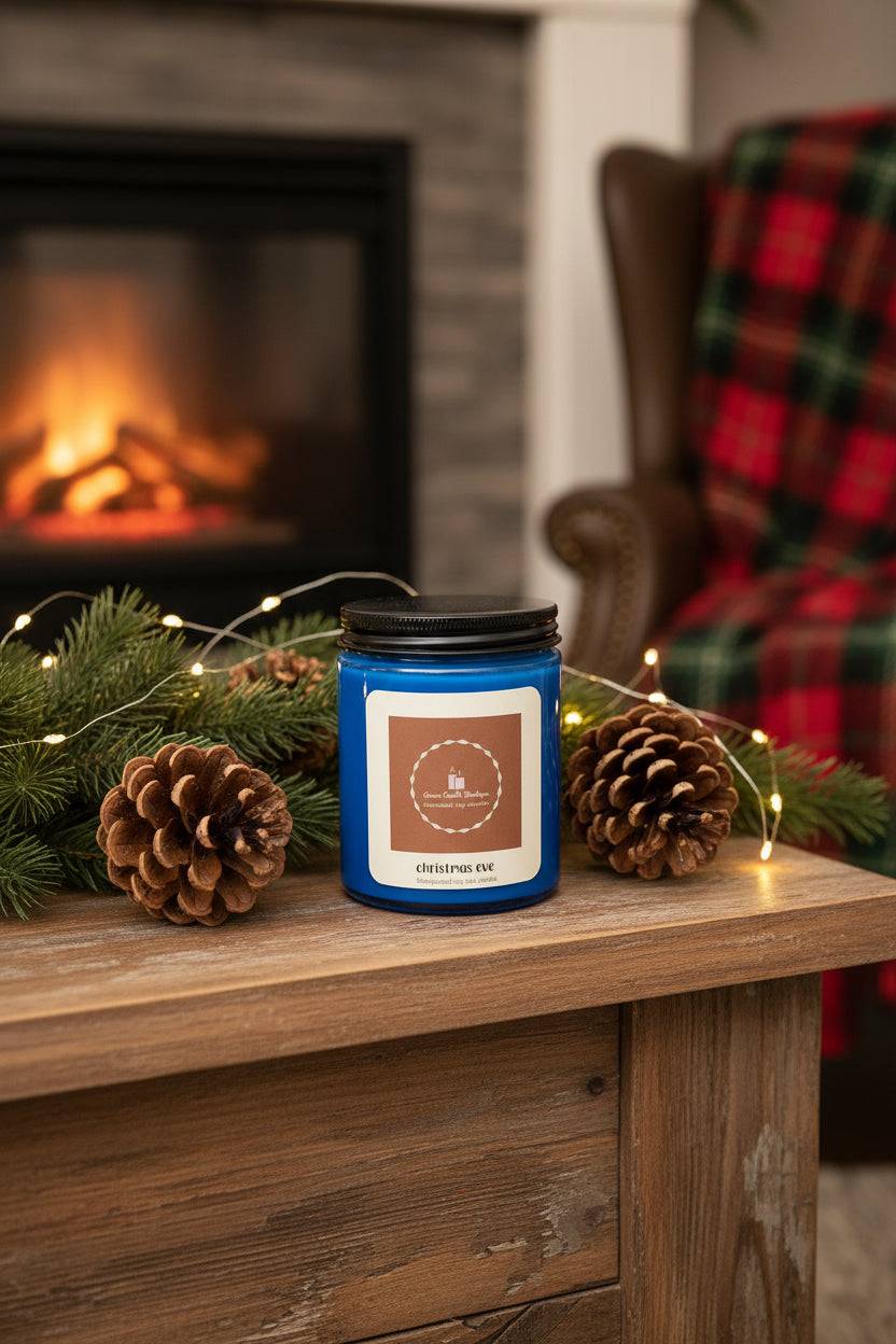 Christmas Eve Scented Candle | Hand Poured Soy Candle | Cozy Holiday Candle | Christmas Home Fragrance | Christmas Gift