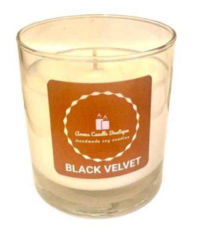 11oz Black Velvet Scented Candle - Anne’s Candle Boutique