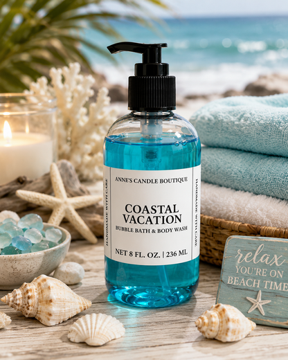 Coastal Vacation Bubble Bath & Body Wash – 8 oz