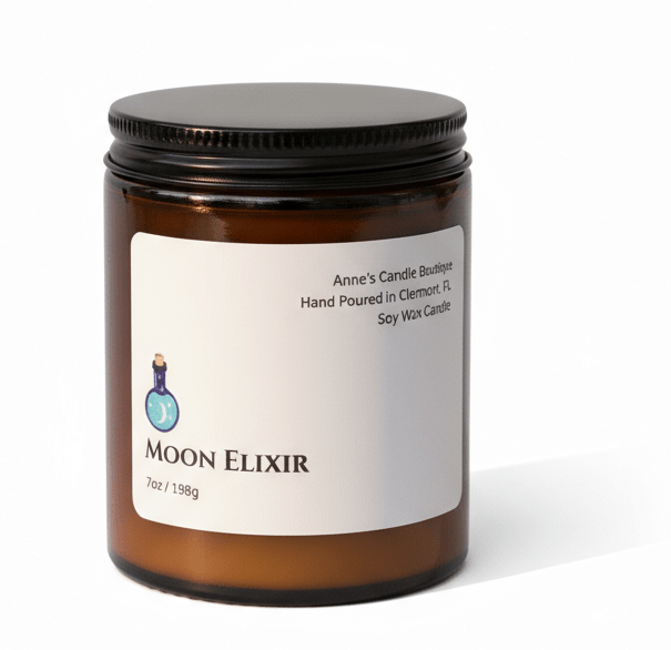 7oz Moon Elixir Scented Candle - Anne’s Candle Boutique