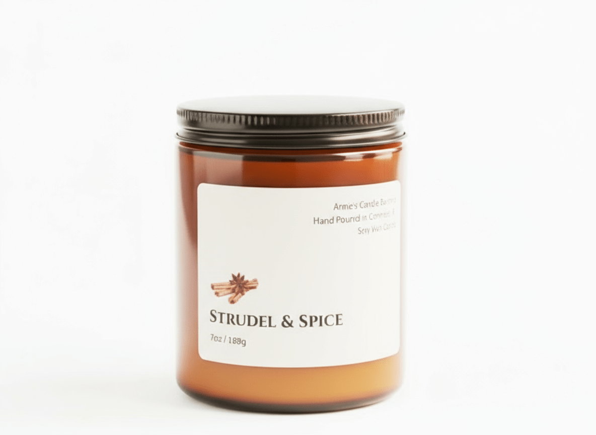 7oz Strudal and Spice Candle - Anne’s Candle Boutique