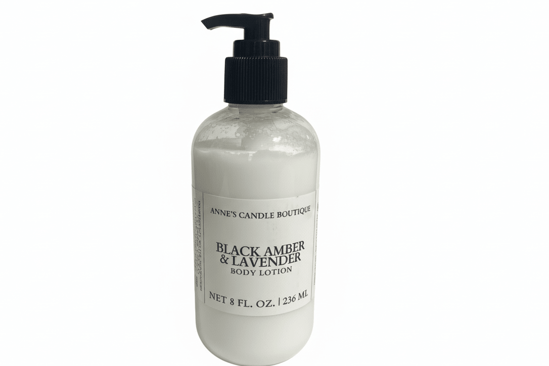 8oz Black Amber and Lavender Body Lotion