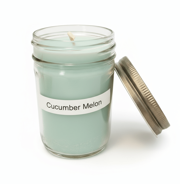 8oz Cucumber Melon Scented Candle - Anne’s Candle Boutique