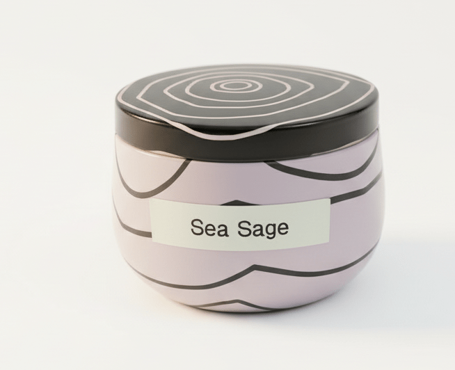 8oz Sea Sage Scented Candle - Anne’s Candle Boutique