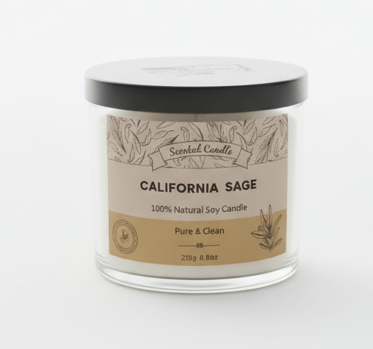 9oz California Sage Scented Candle - Anne’s Candle Boutique