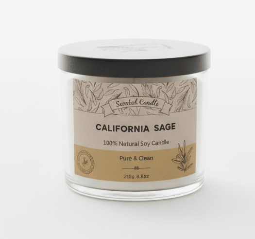 9oz California Sage Scented Candle - Anne’s Candle Boutique