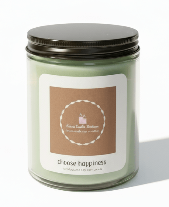 9oz Choose Happiness Scented Candle - Anne’s Candle Boutique