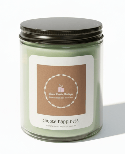 9oz Choose Happiness Scented Candle - Anne’s Candle Boutique