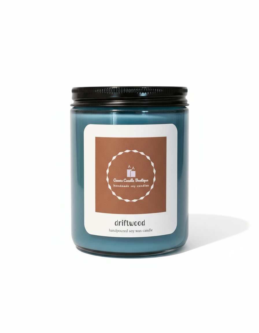 9oz Driftwood Scented Candle - Anne’s Candle Boutique