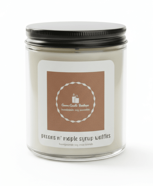 9oz Pecans and Maple Syrup Pancakes Scented Candle - Anne’s Candle Boutique