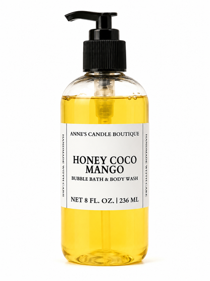 Honey Coco Mango Bubble Bath & Body Wash – 8 oz
