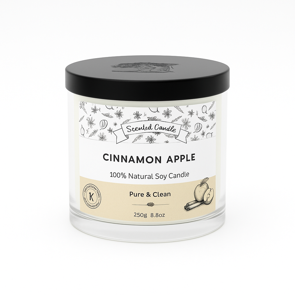9oz Cinnamon Apple Scented Candle