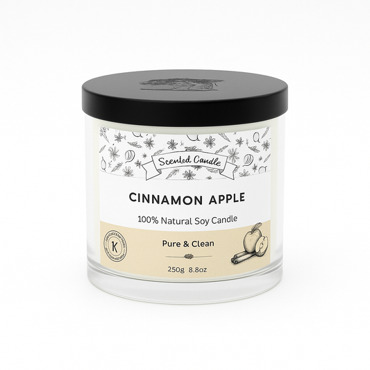 9oz Cinnamon Apple Scented Candle