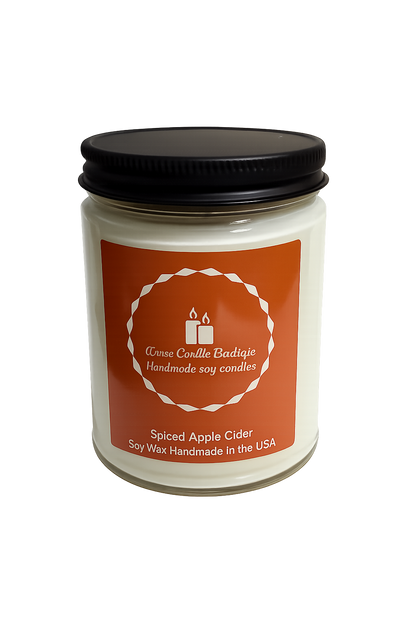 Spiced Apple Cider Soy Candle | Handmade Fall Candle