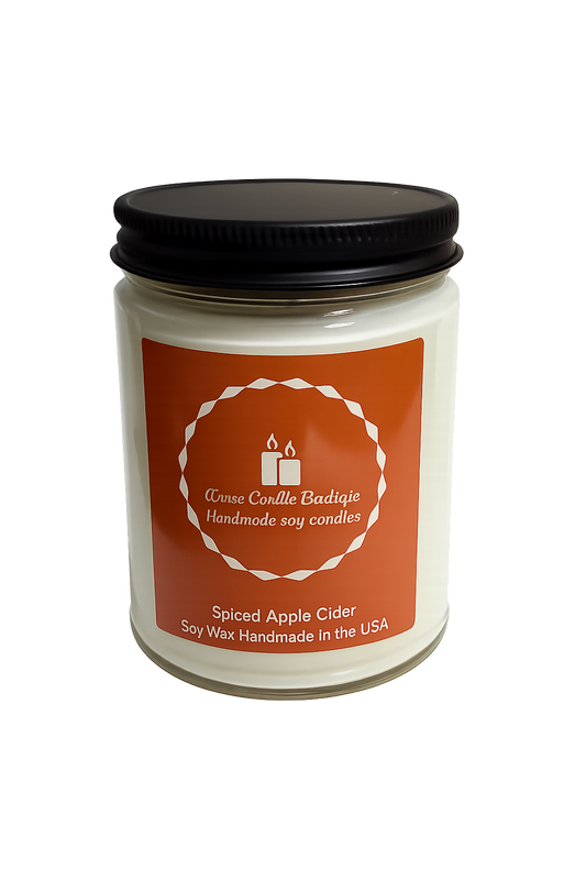Spiced Apple Cider Soy Candle | Handmade Fall Candle