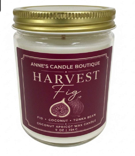 Harvest Fig Coconut Apricot Wax Candle – Fig, Warm Woods & Autumn Spice