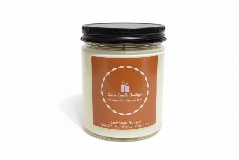 Candle with label