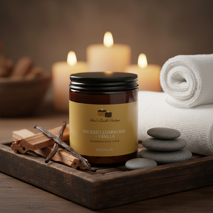 Smoked Cedarwood and Vanilla Body Scrub