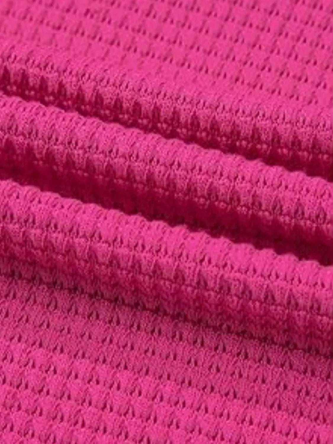 Drawstring Waffle - Knit Short Sleeve Hooded Top - Anne’s Candle Boutique