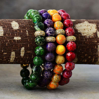 Natural Stone Beaded Bracelet - Anne’s Candle Boutique