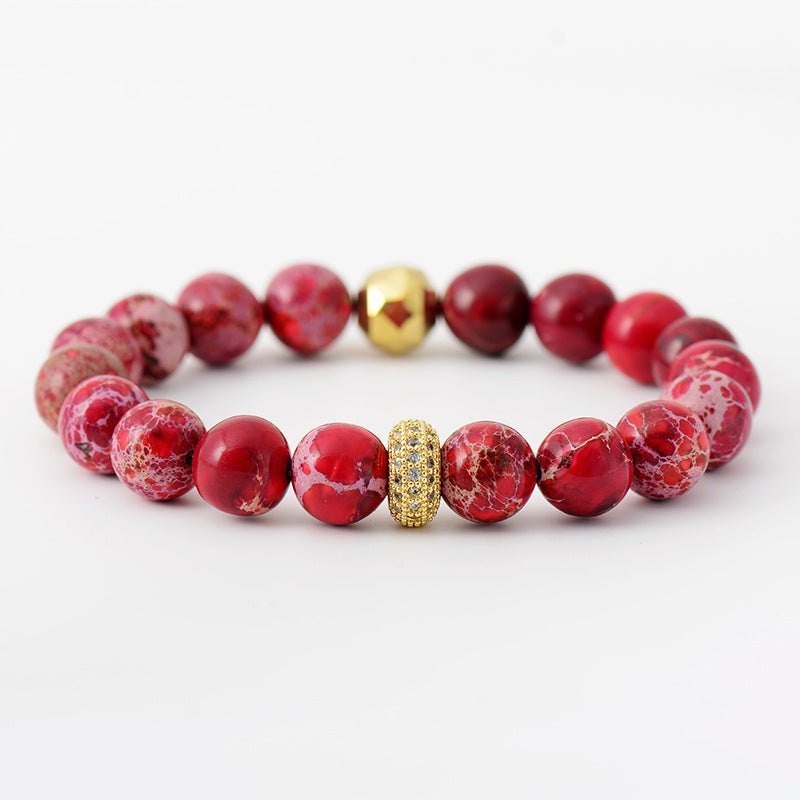 Natural Stone Beaded Bracelet - Anne’s Candle Boutique