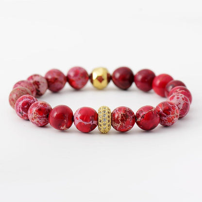 Natural Stone Beaded Bracelet - Anne’s Candle Boutique